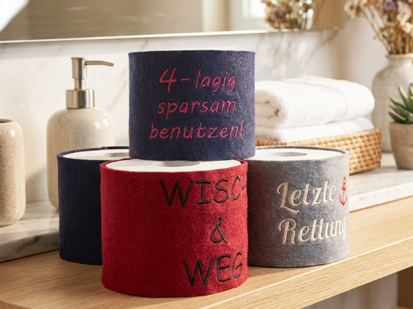 Sprüche für Klopapierrollen - Stickdatei